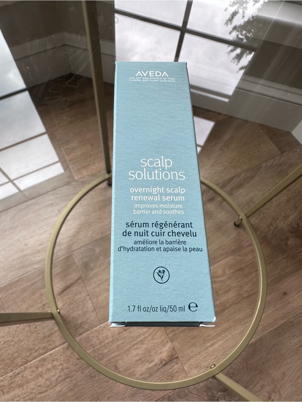 AVEDA Scalp Solutions Overnight Serum - Aqua Blue Box